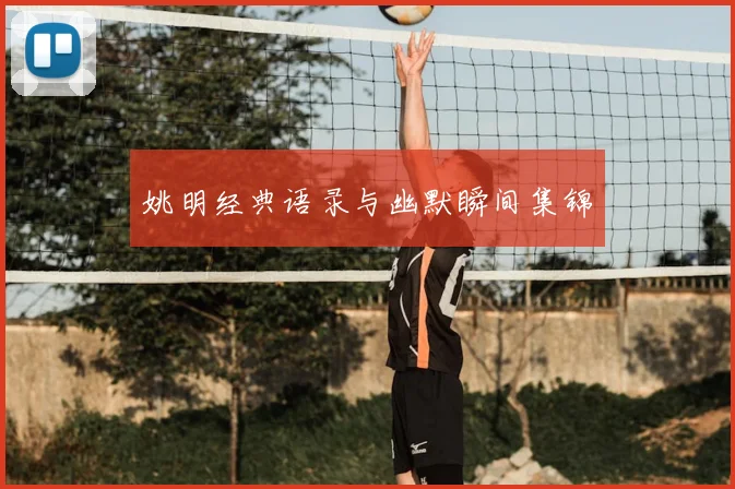 姚明经典语录与幽默瞬间集锦